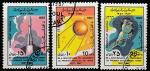 Афганистан 1987 год. Космические аппараты. 3 гашёные марки (ю) 