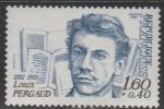 Франция 1982 год. 100 лет со дня рождения писателя Луи Перго, 1 марка 