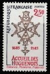 Франция 1985 год. 300 лет отмены Нантского эдикта. Крест гугенотов, 1 марка 