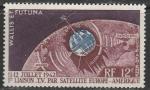 Уоллис и Футуна (франция) 1962 год. Коммуникационный спутник "Telstar" и часть земного шара, 1 марка 