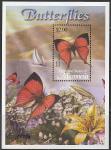 Микронезия 2002 год. Бабочки, блок 