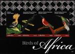 Гана 2012 год. Африканские птицы, малый лист 