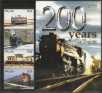 Палау 2004 год. 200 лет железнодорожному транспорту, малый лист 