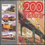 Микронезия 2004 год. 200 лет железнодорожному транспорту, малый лист 