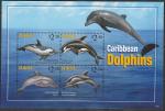 Сент-Китс 2011 год. Дельфины, малый лист 
