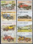 Сан-Томе и Принсипи 1983 год. Автомобили, 8 гашёных марок (2 сцепки) 
