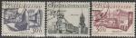 ЧССР 1967 год. Фотографии городов, 3 гашёные марки 