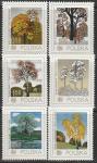 Польша 1978 год. Защита природы: деревья, 6 марок 