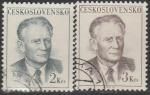 ЧССР 1967 год. Пятый Президент A. Novothy, 2 гашёные марки 