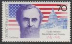 ФРГ 1976 год. 200 лет Независимости США, 1 марка 