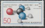ФРГ 1982 год. 100 лет со дня смерти химика Фридриха Веллера, 1 марка 
