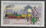 ФРГ 1985 год. 150 лет Немецкой железной дороге, 1 марка 