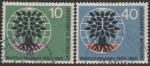 ФРГ 1960 год. Всемирный год беженцев, 2 гашёные марки 