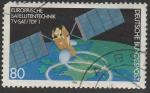 ФРГ 1986 год. Европейский спутник связи, 1 гашёная марка 