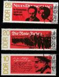 ГДР 1968 год. 50 лет Ноябрьской революции в Германии, 3 гашёные марки 