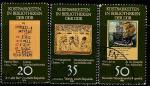 ГДР 1981 год. Раритеты в библиотеках ГДР, 3 гашёные марки 