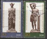 ГДР 1983 год. Государственный музей Берлина. Статуи, 2 гашёные марки 