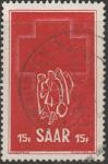 Германия СААР 1952 год. Неделя Красного Креста, 1 гашёная марка 