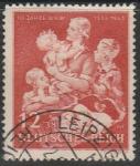 Германия. Рейх 1943 год. 10 лет Зимней помощи. Мать с детьми, 1 гашёная марка