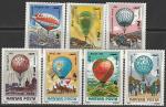Венгрия 1983 год. 200 лет воздухоплаванию. Воздушные шары, 7 марок 