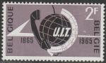 Бельгия 1965 год. 100 лет Международной Организации Электросвязи (UIT), 1 марка 