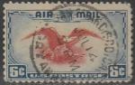 США 1938 год. Национальная неделя авиапочты, 1 гашёная марка 