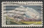 США 1972 год. 100 лет Национальному парку Мак Кинли, Аляска; 1 гашёная марка 