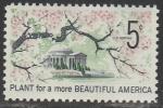 США 1966 год. Город Вашингтон, 1 марка 