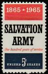 США 1965 год. 100 лет Армии Спасения, 1 марка 