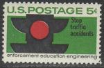 США 1965 год. Безопасность дорожного движения, 1 марка 