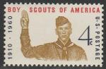 США 1960 год. 50 лет американскому скаутскому движению, 1 марка 