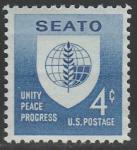 СШа 1960 год. SEATO, организация по договорам ООН в Ю-В Азии, 1 марка 