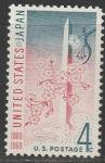 США 1960 год. 100 лет Японской торговой выставке, 1 марка 