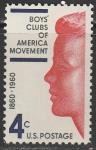 США 1960 год. Профиль мальчика, 1 марка 