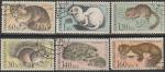 ЧССР 1967 год. Животные Словацких Национальных парков, 6 гашёных марок 