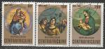 ЦАР 1980 год. Рождество. Картины Рафаэля, 3 гашёные марки ЦАР 1980 год. Рождество. Картины Рафаэля, 3 гашёные марки