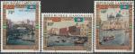 Габон 1972 год. Акция ЮНЕСКО: "Сохранить Венецию". Картины, 3 гашёные марки 