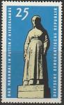 ГДР 1965 год. Мемориальные памятники и памятные места, 1 марка 