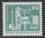 ГДР 1980 год. Строительство в ГДР, 1 марка 