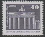 ГДР 1980 год. Бранденбургские ворота в Берлине, 1 марка 