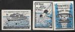 Набор спичечных этикеток. Правила поведения на воде. 3 шт. 1959 год