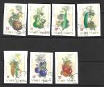 Вьетнам 1988 год. Овощи. 7 беззубцовых гашеных марок 