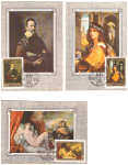 5 Картмаксимумов со спецгашением. Шедевры Эрмитажа. Живопись Италии, 25.11.1982 год, Москва, почтамт 