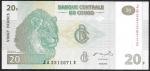 20 франков 2003 года. ДР Конго. UNC
