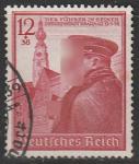 Германия (Рейх) 1939 год. 50 День рождения Адольфа Гитлера, 1 гашёная марка 