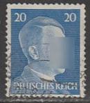 Германия (Рейх) 1941 год. Рейхсканцлер А. Гитлер, стандарт (ном. 20 пф.), 1 марка (гашёная)