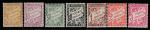Монако 1925 / 1927 год. Доплатные марки. Цифровой рисунок, 7 марок (наклейка)