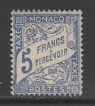 Монако 1943 год. Доплатная марка. Цифровой рисунок, 1 марка (наклейка)