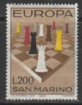 Сан-Марино 1965 год. Europa. Шахматы, 1 марка.