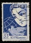 Румыния 1960 год. Международный женский день. Символ - женщина и голубка. 1 марка (гашёная)